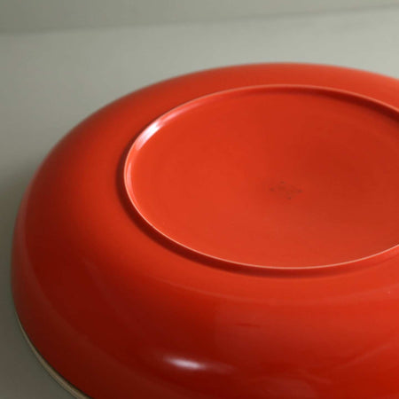 Coral Red Extra Large Serving Bowl