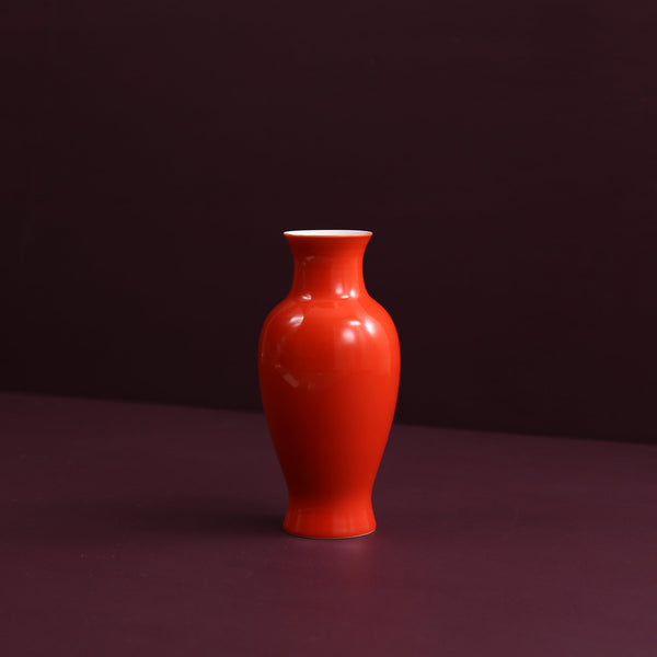Mini Vase / Coral Red