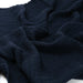 Linen Washed Waffle Bath Linens / Navy Blue