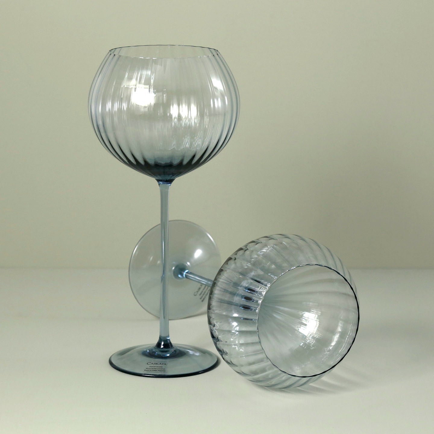 Caskata Quinn Martini Glasses, Set of 2, Mouth-Blown Glass