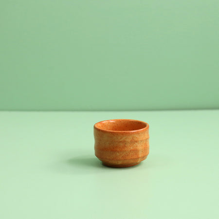 Japanese Ceramic Sake Cups / 2.5oz / Orange