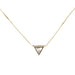 Pavé Gold Triangle Necklace