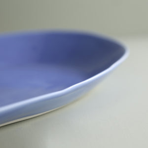 Davistudio Large Oval Platter / Periwinkle
