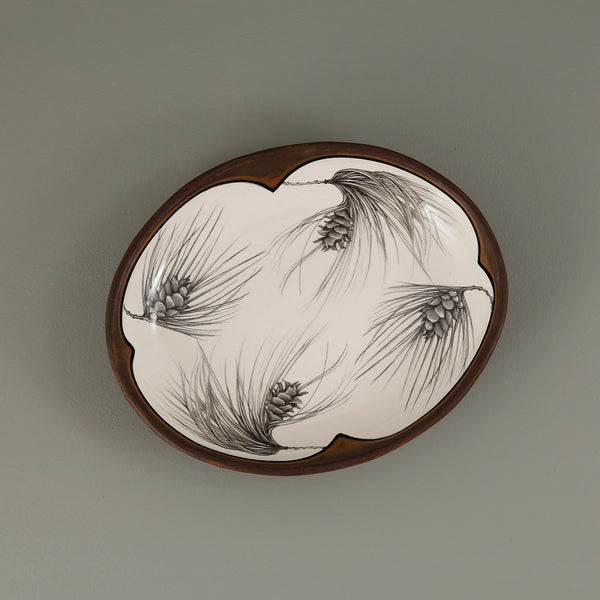 Laura Zindel Small Serving Dish / Pine Sprig