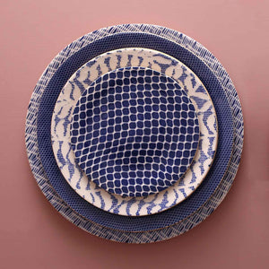 Terrafirma Dinner Plate / Honeycomb / Cobalt