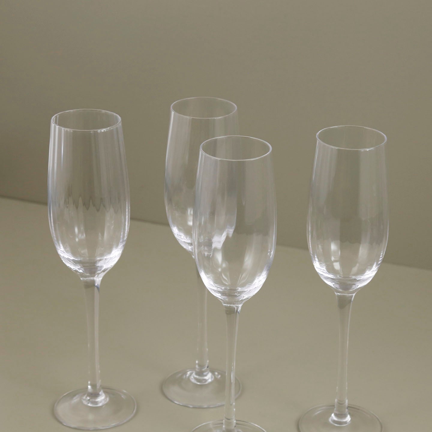 Beneti Glassware 11 Ounce Champagne, Glasses Set Of Four (4)
