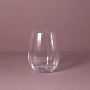 Ribbed Optic Stemless Wine Glass / Set of 6