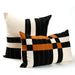 Patchwork Plaid Square Pillow / Caramel