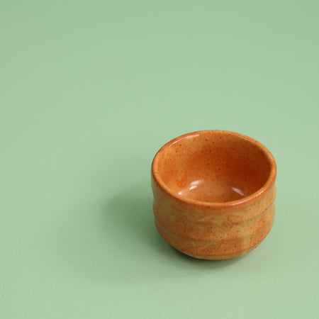 Japanese Ceramic Sake Cups / 2.5oz / Orange