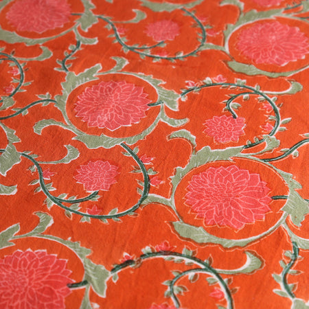 Sakha Red Block Print Tablecloth