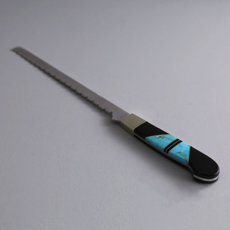 Turquoise & Jet Bread Knife