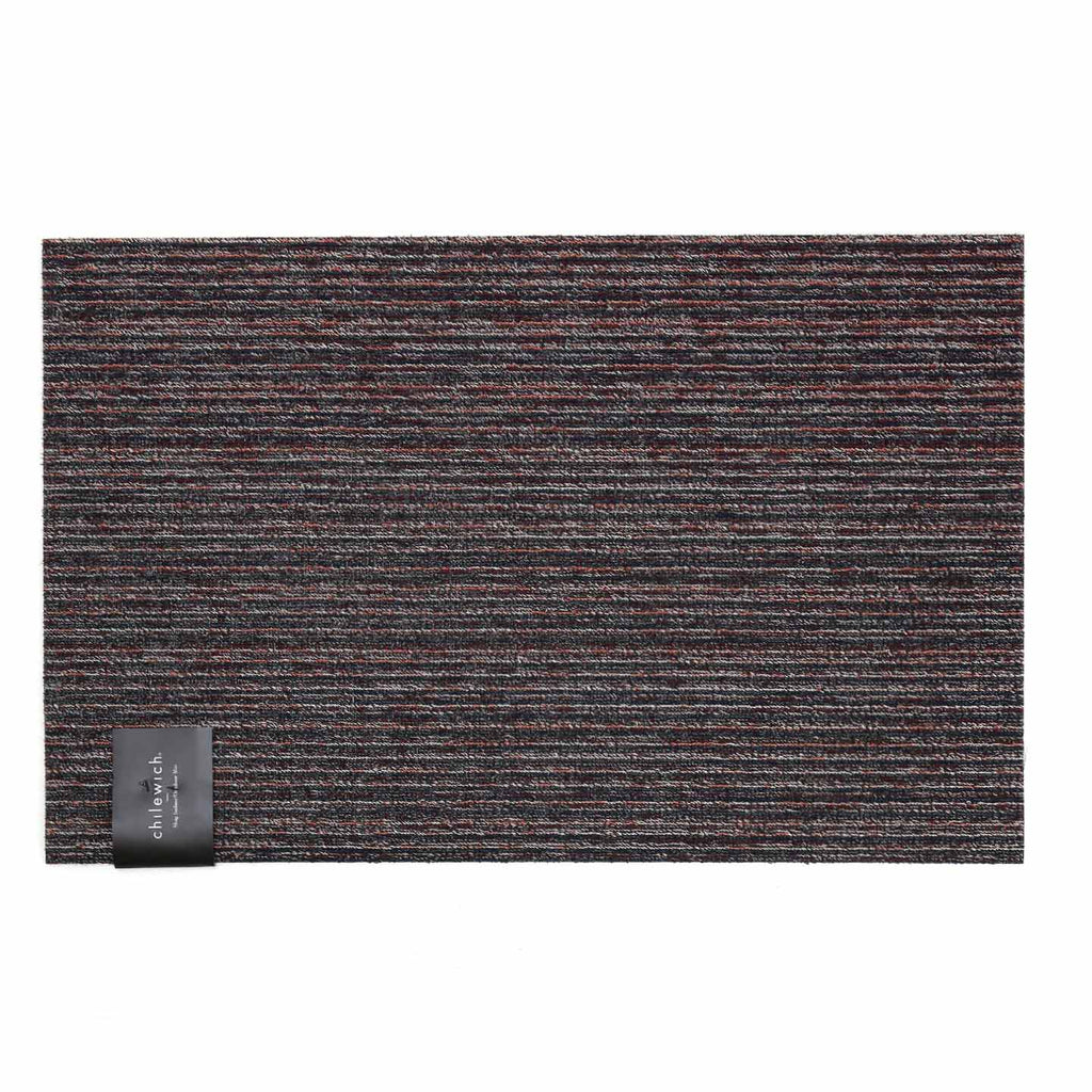 Chilewich Shag Rugs / Skinny Stripe Mulberry