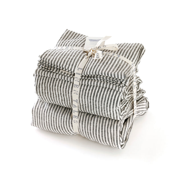 Linen Tales Sheet & Pillowcase Set / Stripes
