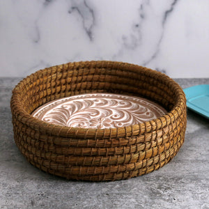 Bread Basket w/ Terracotta Bread Warmer