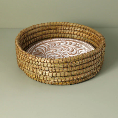 Bread Basket w/ Terracotta Bread Warmer