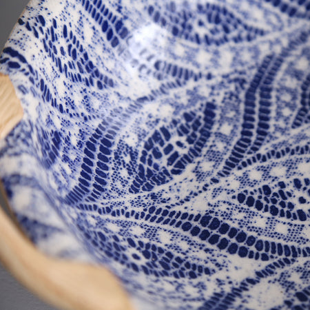 Terrafirma Handled Veggie Bowl / Paisley / Cobalt
