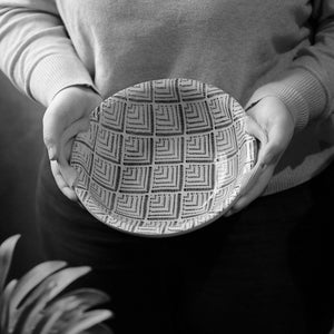 Terrafirma Handled Veggie Bowl / Braid / Black