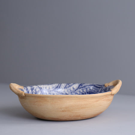 Terrafirma Handled Veggie Bowl / Paisley / Cobalt
