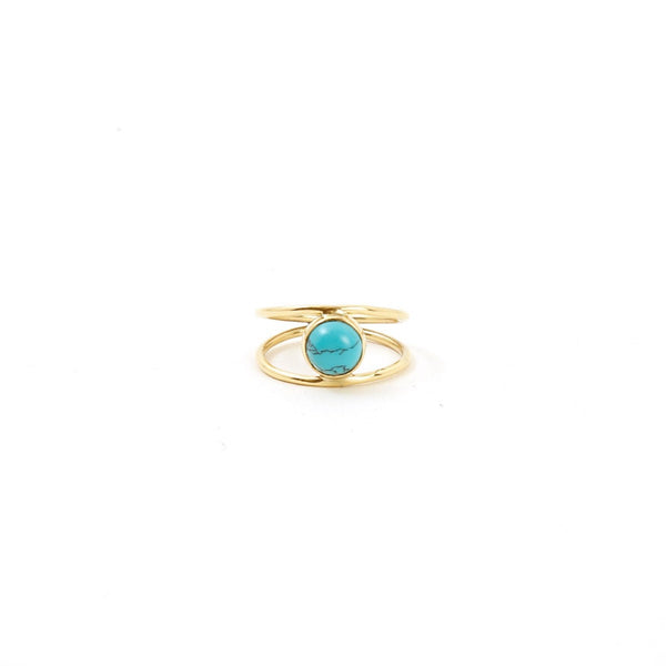 Banded Turquoise Ring