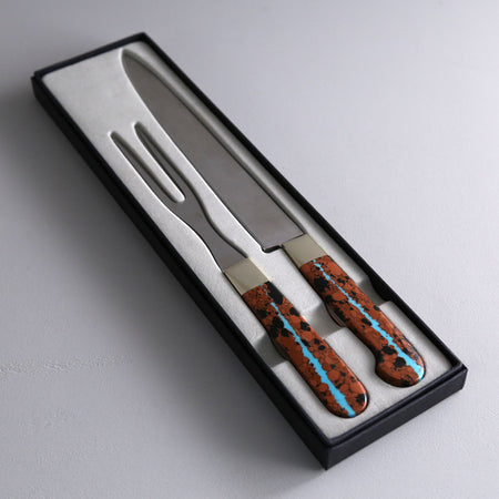 Vein Turquoise Carving Set