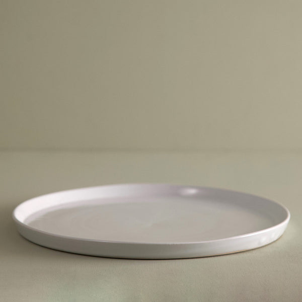 W/R/F Handmade Dinner Plates / White