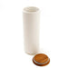 White Ceramic Storage Containers w/ Wooden Lid / Large