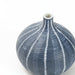 Porcelain Mini Bud Vase / Blue Wide Stripe