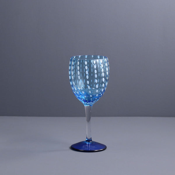 Perle Wine Glass / Aquamarine