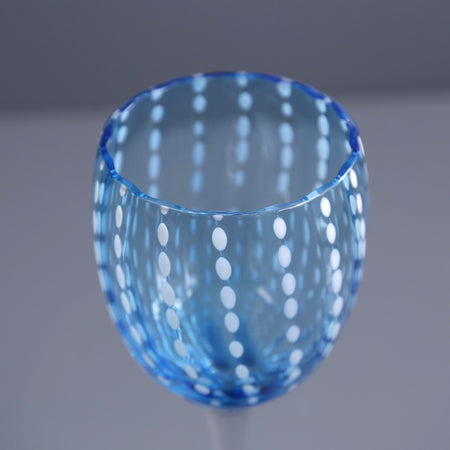 Perle Wine Glass / Aquamarine