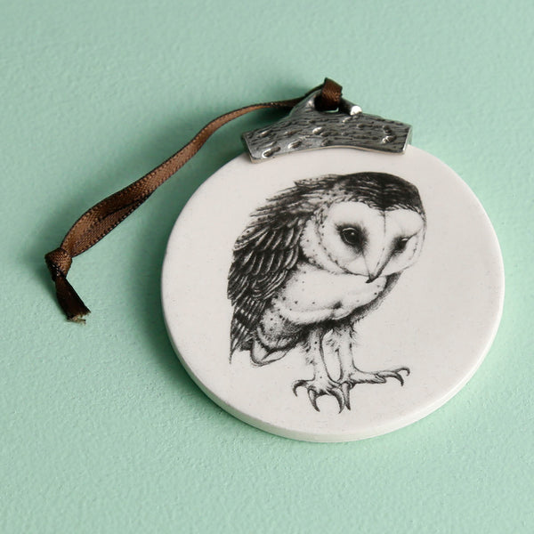 Laura Zindel Ornament / Barn Owl