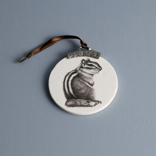 Laura Zindel Ornament / Chipmunk #3