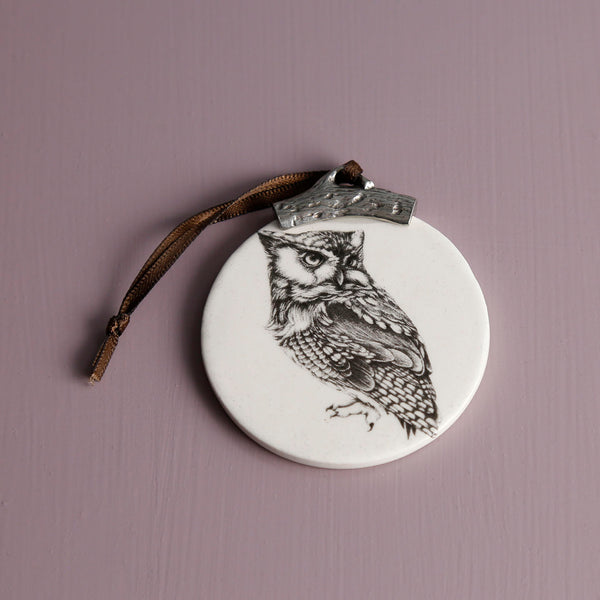 Laura Zindel Ornament / Screech Owl #1