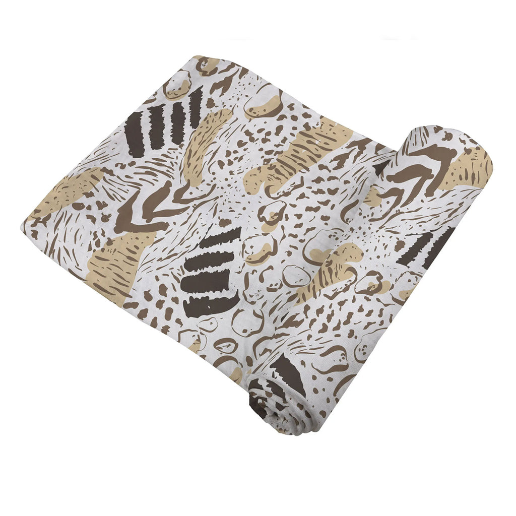 Bamboo Baby Swaddle Blanket / Animal Print