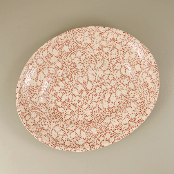 Terrafirma Banquet Oval Platter / Arcadia / Poppy