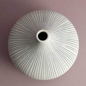Monique Porcelain Vase / Blue Dash