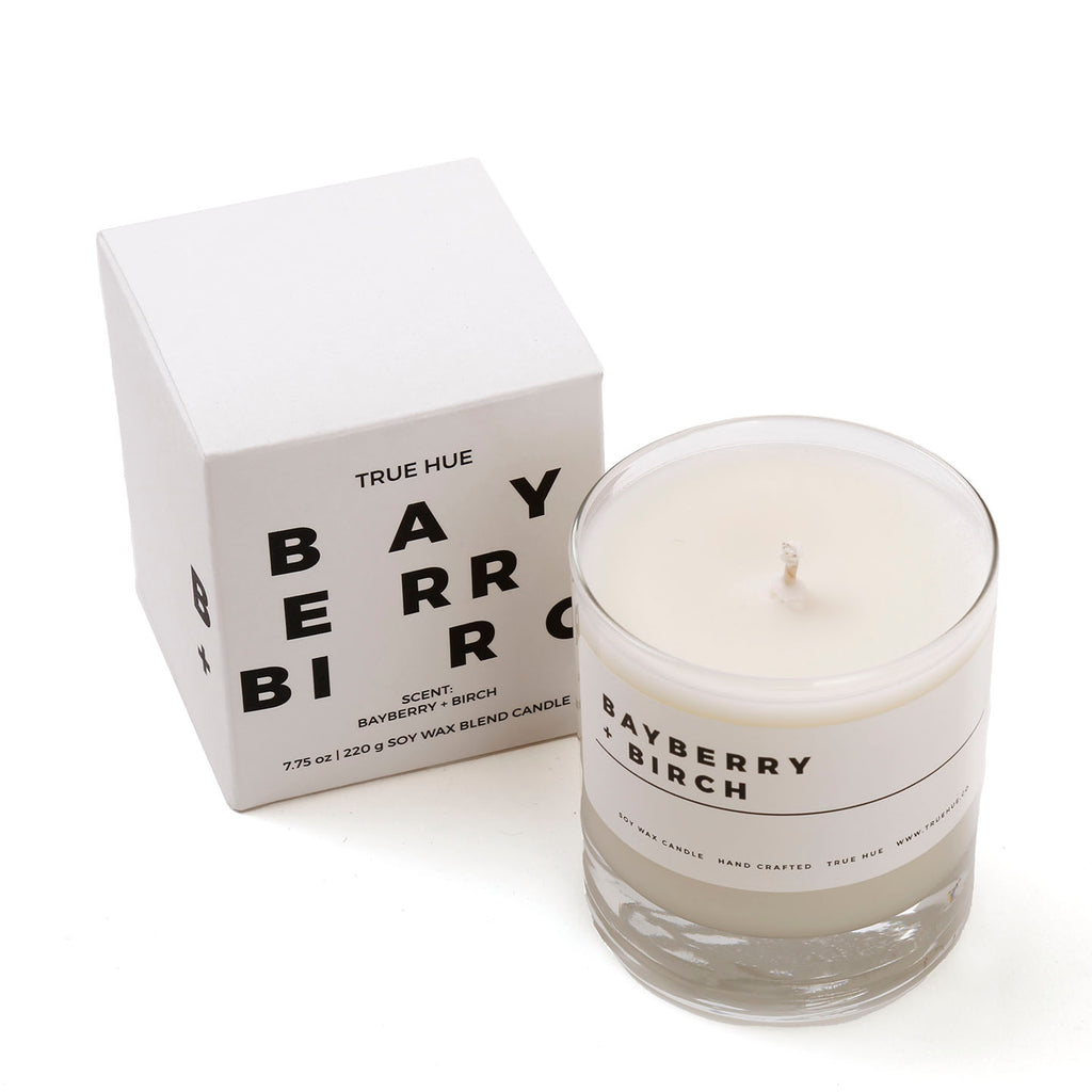 True Hue Soy Candle Jars / Bayberry + Birch