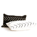 Authentic Mud Cloth Pillow / White