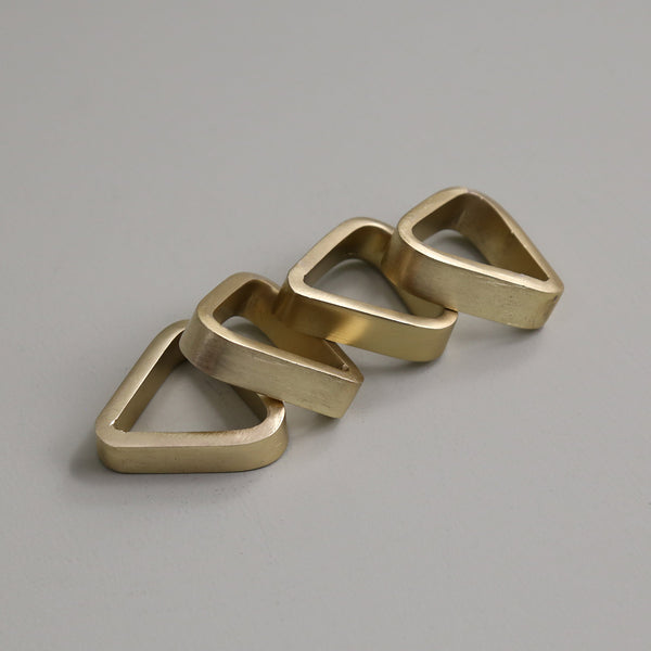 Triangle Gold Napkin Ring / Single