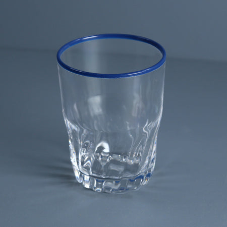 Cantina Acrylic Glass / Cobalt Rim
