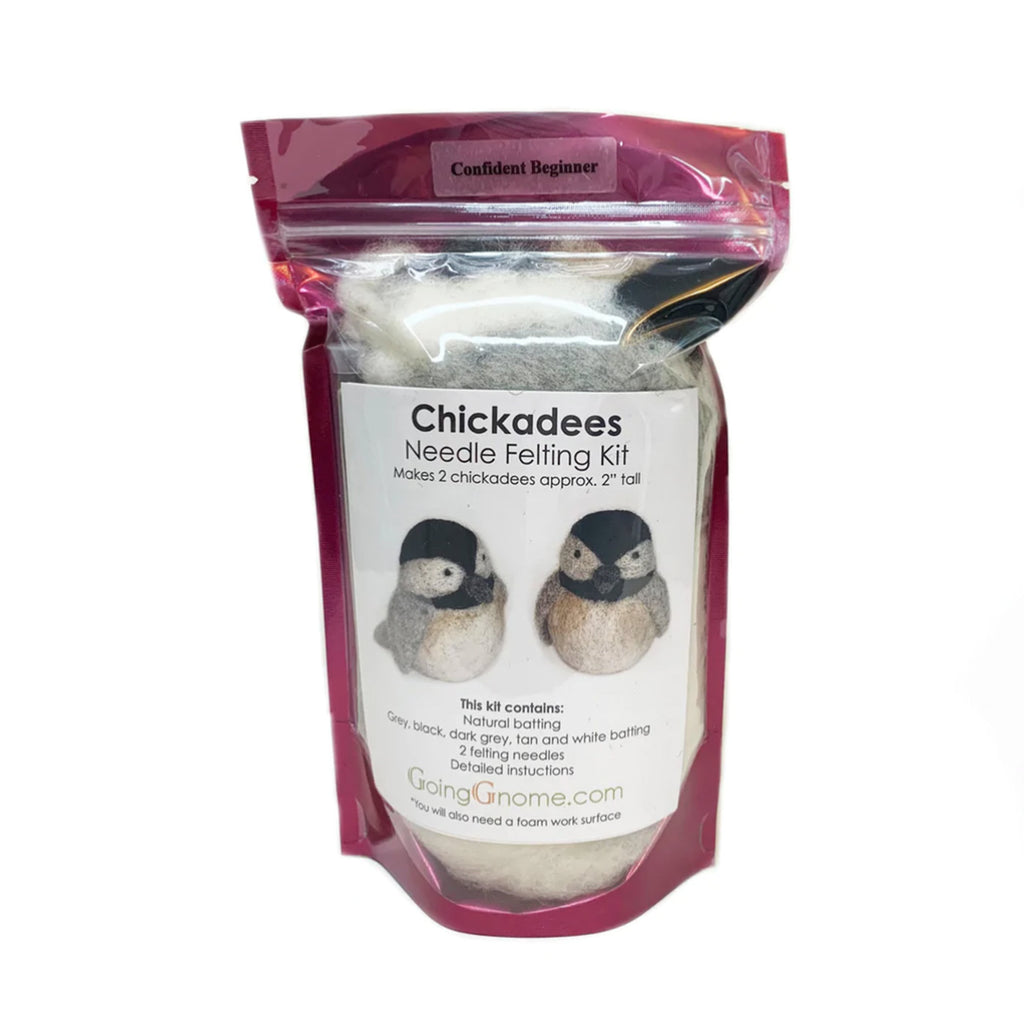 Needle Felting Kit / Chickadees