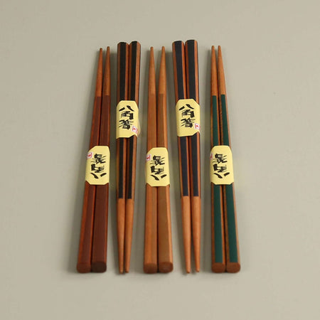 Color Stripes Chopsticks / Set of 5 Pair Assorted