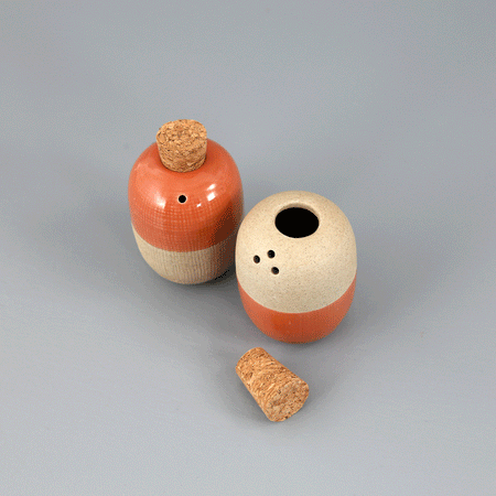 Terracotta Salt & Pepper Set / Clay