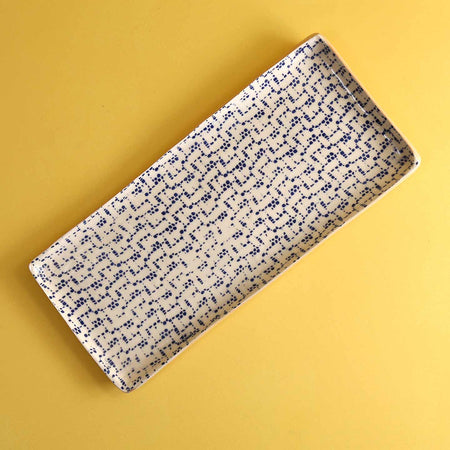 Terrafirma Tart Tray / Maze / Cobalt