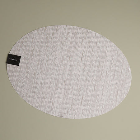 Chilewich Vinyl Placemats / Bamboo Coconut Oval