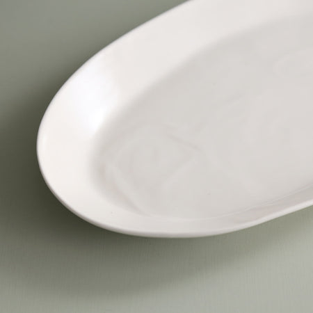 Davistudio Large Oval Platter / White