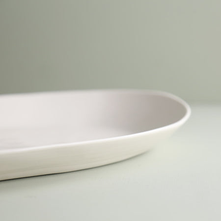 Davistudio Large Oval Platter / White