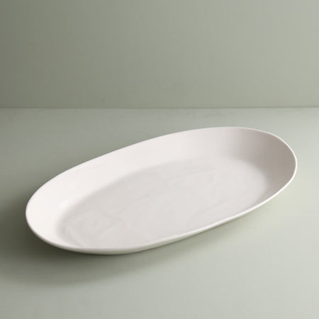 Davistudio Large Oval Platter / White