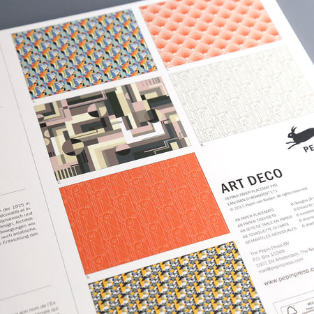 Designer Paper Placemat Packs / Art Deco