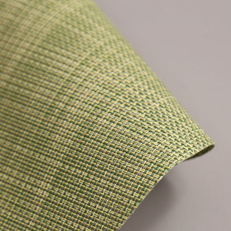 Chilewich Vinyl Placemats / Mini Basketweave Dill Round