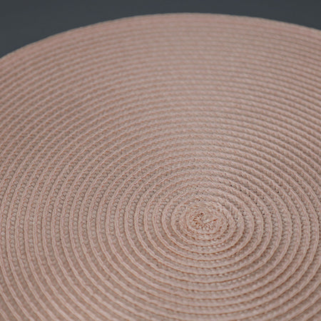 Round Vinyl Placemat / Disko Shell Pink